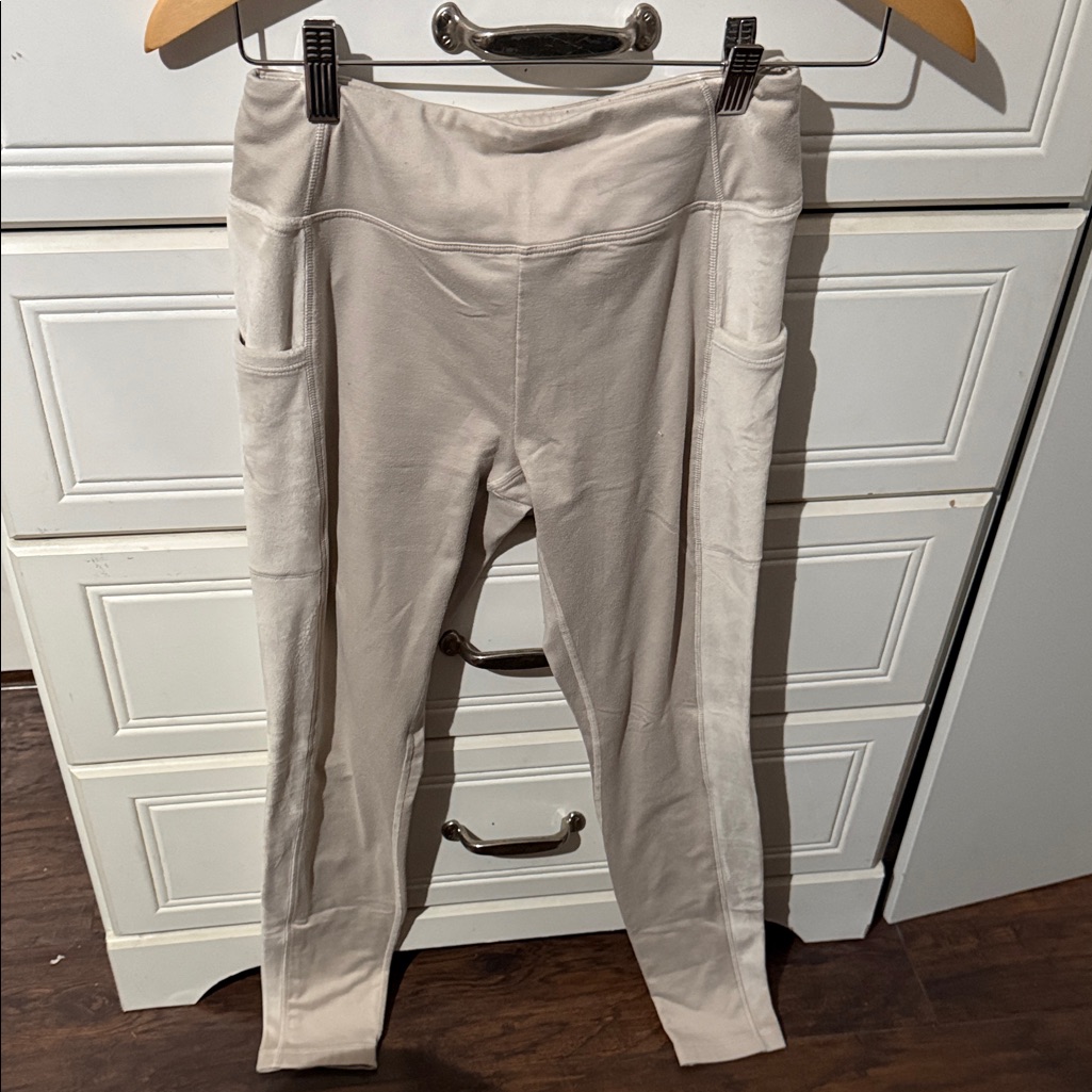 Pink Victoria's Secret Cream Leggings